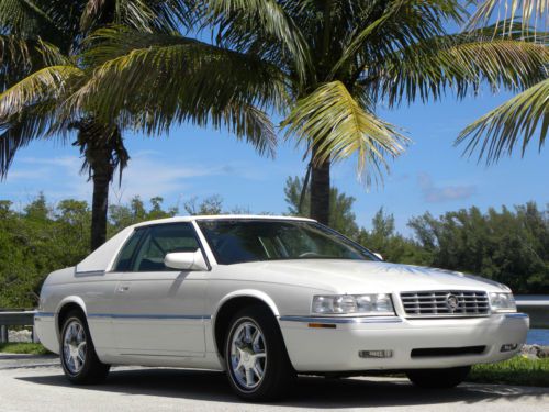 2000 cadillac eldorado coupe..pearl white carriage top chrome wheels low miles