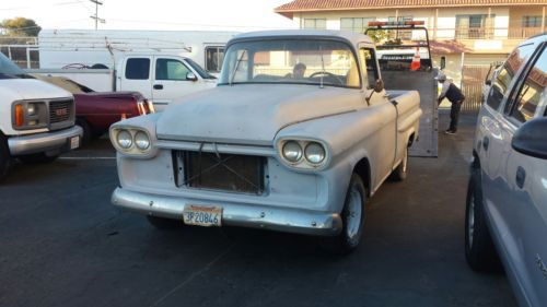 1958 chevy cameo pick up truck family owned nice body california truck