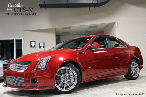 2011 cadillac cts-v supercharged only 10k miles! recaros ultraview roof auto wow
