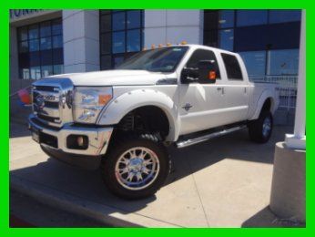 2013 ford f-250 crew lariat 4x4 diesel 6" lift