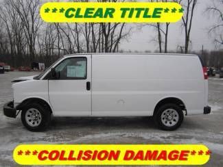 2012 chevrolet express 1500 cargo rebuildable wreck clear title