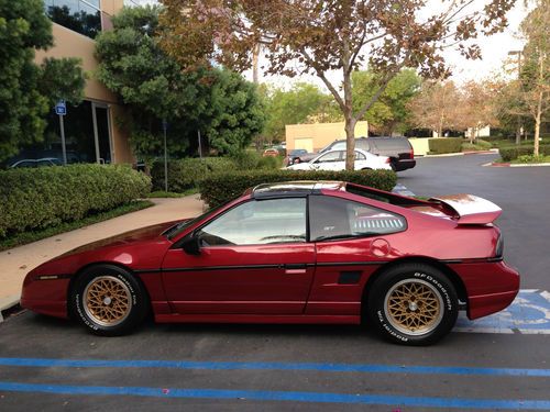 1988 fiero gt (t-tops) medium red, automatic, 118k miles, very clean, 2.8l v6