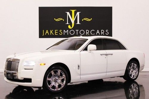 2011 rolls-royce ghost, white on moccasin, only 3800 miles, pristine 1-owner car