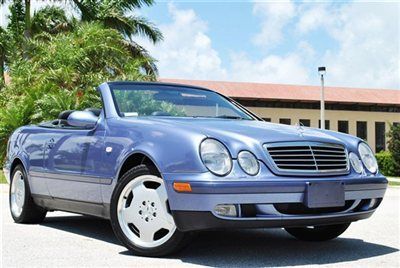 1999 clk320 cabriolet - 19,532 original 1 owner miles - rare color - florida