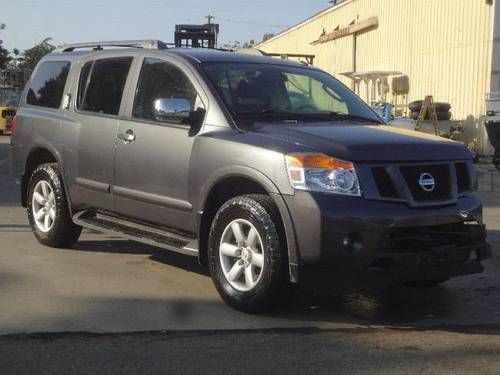 2010 nissan armada se 4wd damaged rebuilder only 40k miles runs rear view camera