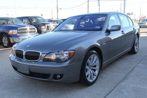 2008 bmw 750li gray / tan 4.8l v8 fi dohc 32v nav cam loaded we finance