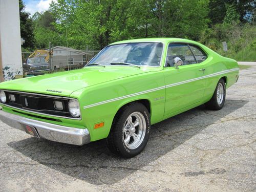 1970 plymouth duster 340 4speed factory sublime green nice car 2 owner car