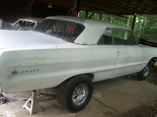 1964 impala sport coupe project ,gasser,drag car,rat rod,parts car,no reserve,