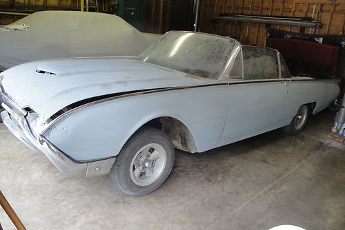 1961 ford thunderbird convertible project in dry storeage since 1969!
