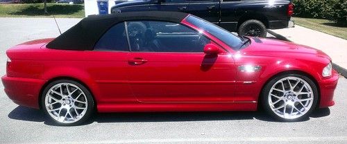 2001 bmw m3 (imola red, 6 speed) convertible