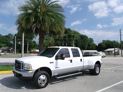 Ford f350 crew cab lariat 4x4 fx4 dually no accidents turbo diesel low miles