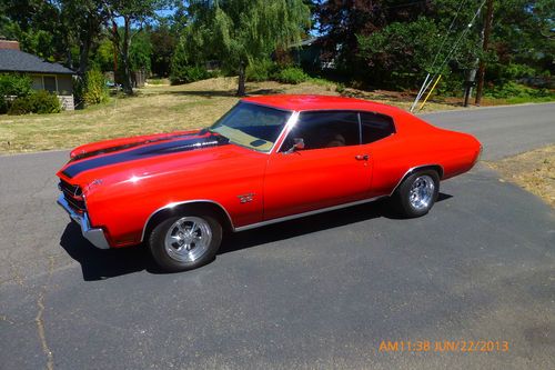 1970 supercharged chevelle restomod 2 dr hardtop ss emblems torch red