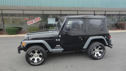 Jeep wrangler x type 6-speed manual cd player ice cold a/c no reserve