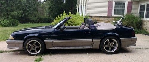 1990 ford mustang gt convertible 2-door 5.0 cobra 17 inch new wheels &amp; tires