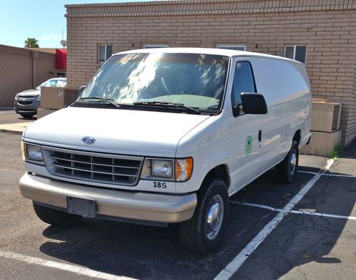 1996 ford e-350 extended cargo van bin package - ready to work! good value