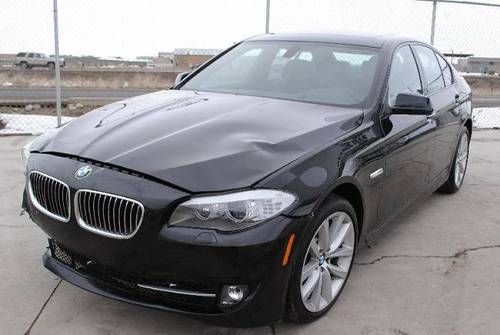 2012 bmw 535i damaged salvage fixer runs! only 8k miles loaded like new l@@k!!