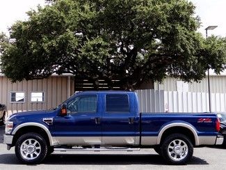 2008 blue lariat 6.4l 4x4 sirius leather power stroke diesel curt back up camera