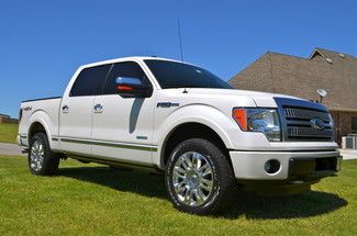 2012 ford f150 platinum 4x4 super crew loaded dvd nav sunroof bed cover 1 owner