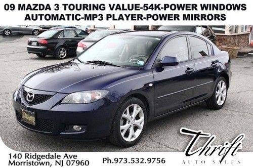 09 mazda 3 touring value-54k-power windows-automatic-mp3 player-power mirrors