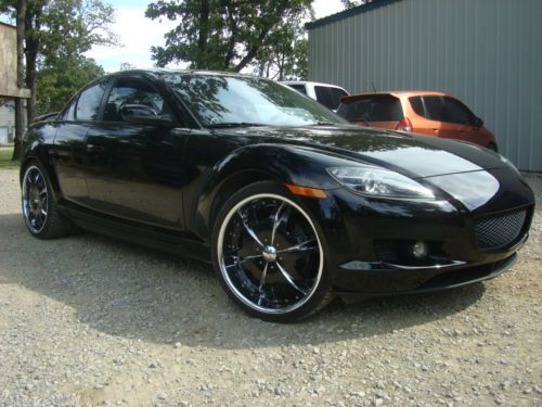 Black 2005 mazda rx-8 base coupe 4 door 1.3l rotary motor