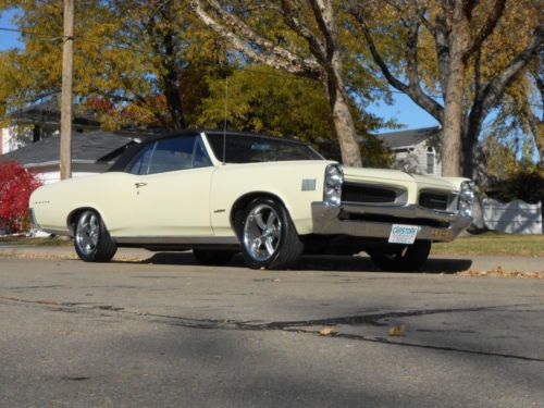 1966 pontiac lemans convertible / same owner 30 years / nice gto clone candidate