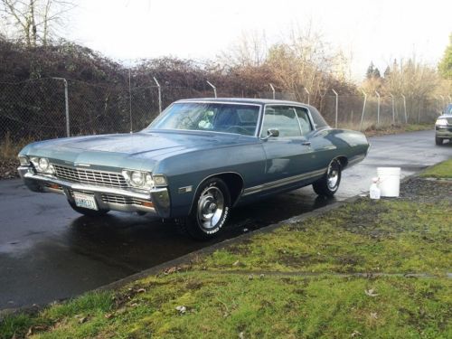 1968 caprice coupe, 96k, so cal black plate car. zero rust! stored 23 yrs.