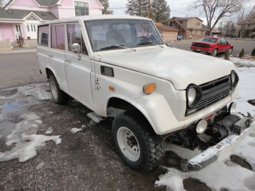 Toyotoa fj55 land cruiser runs strong 4x4 newer chevy engine solid