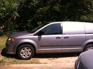 Gray cargo van