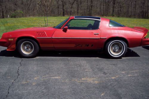 1979 chevrolet camaro z28 project. complete, original, numbers matching t-tops