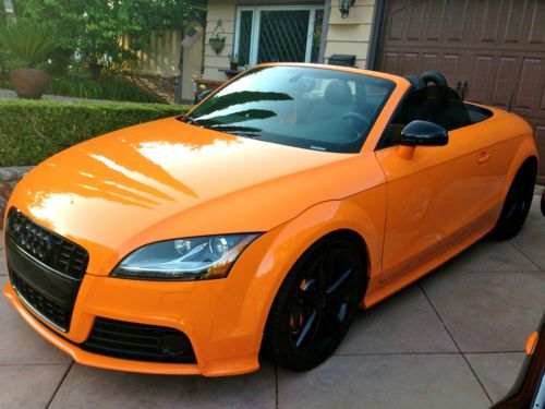 2009 audi tts roadster solar orange fully loaded/prestige pkg.  just serviced!