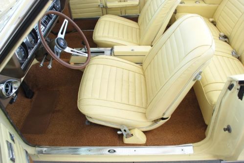 1967 Oldsmobile 442 Convertible Saffron Yellow Bucket Seats 400CID V8 Auto A/C, US $59,950.00, image 60