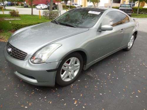 2003 infiniti g35 coupe salvaged wrecked for parts 72,875 miles