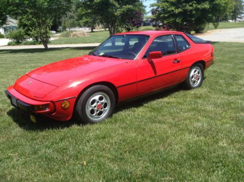 &#039;87 porsche 924s red one owner excellent shape well maintained low mileage