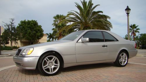 1999 mercedes benz cl 500 luxury sport coupe with just 63,000 florida miles