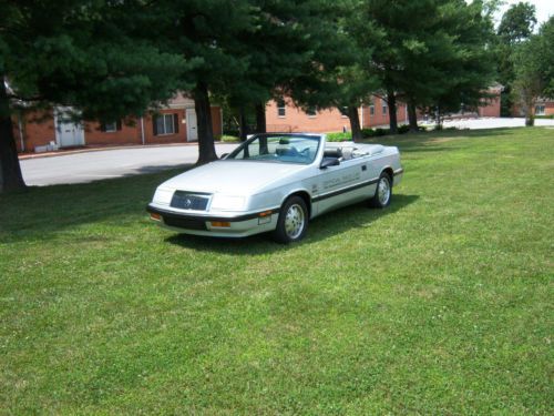 1987 chrysler lebaron convertible  indy pace car  loaded turbo festival car
