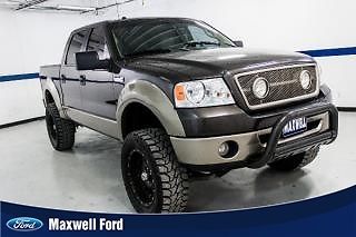 06 f150 supercrew  lariat 4x4, 5.4l v8, lifted, leather, aftermarket wheels!