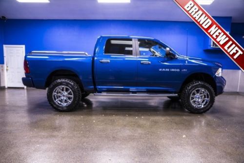 One 1 owner lifted crew cab running boards soft tonneau leather pwr locks &amp; wins