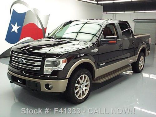 2013 ford f150 king ranch crew 4x4 ecoboost sunroof 31k texas direct auto