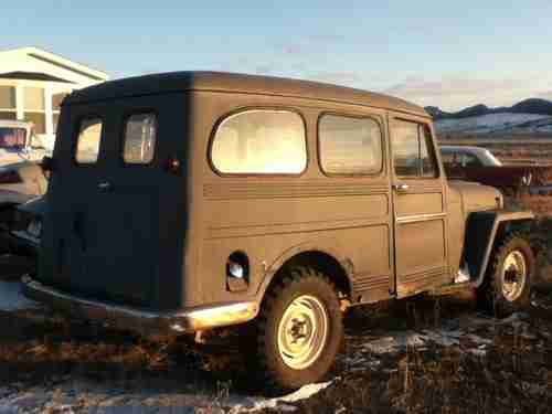 1958-Willys-Jeep-Wagon Sell used 1958 Willys Jeep Wagon 6cyl 4x4 Barn Doors NO RESERVE!!! in ...