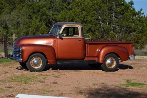 50 chevy 3100 5 window v-8 manual 87k miles