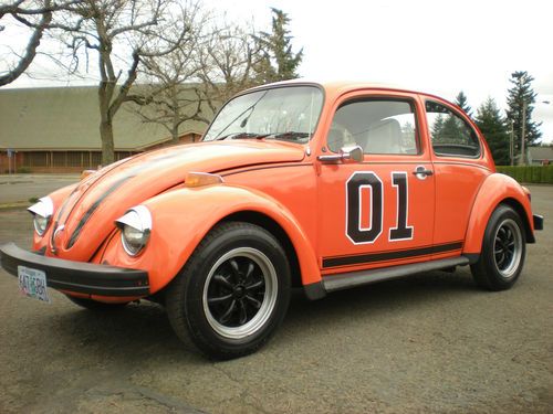 1974 vw super beetle general lee tribute nice driver no reserve