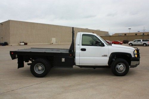 2005 chevrolet silverado 3500 drw duramax diesel 4x4 flat bed we finance f-350