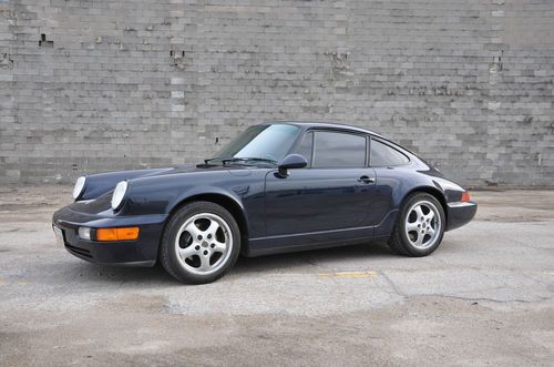 1992 porsche 911 / 964 c4 sunroof coupe midnight blue