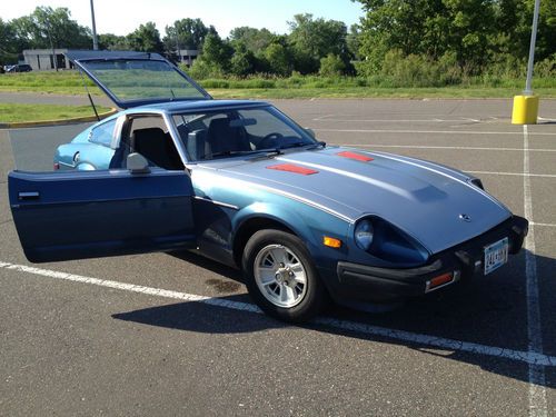 1980 datsun 280zx two tone blue gray 144k miles good candidate for restoration