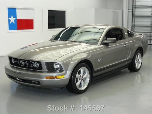 2009 ford mustang v6 premium pony pkg auto leather 17k! texas direct auto