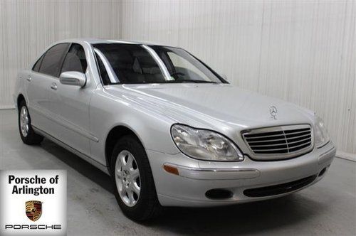 2001 mercedes-benz  s430 leather navigation memory seats moon roof silver grey