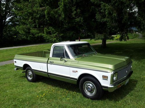 1972 chevrolet c-20 cheyenne super matching number 400 v-8