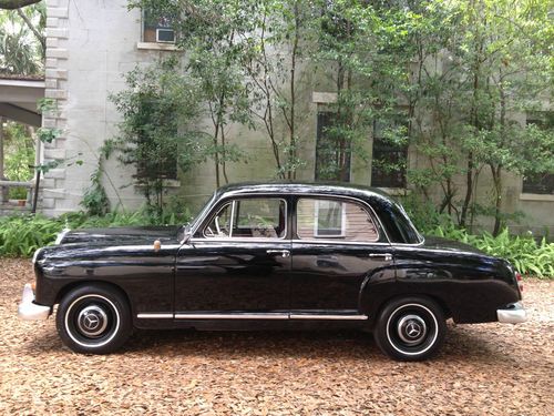 1960 mercedes 190 ponton , black/red, books/manuals, exc. running, gorgeous ***