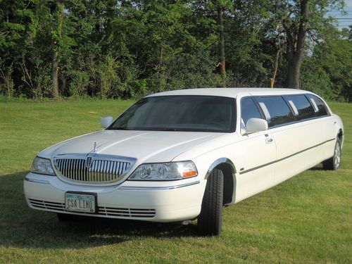 2003 lincoln town car executive coach "120" stretch limousine, ec!!