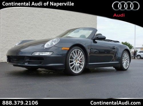 Carrera 4s awd cabriolet navigation 6speed heated leather only 49k miles 1 owner
